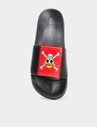 Claquettes de plage One Piece noir homme