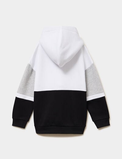 Sweat hoodie 2 poches zipp&eacute;es noir gar&ccedil;on