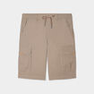 Bermuda cargo droit coton majoritaire taupe homme