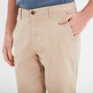 Pantalon chino droit stretch sable homme