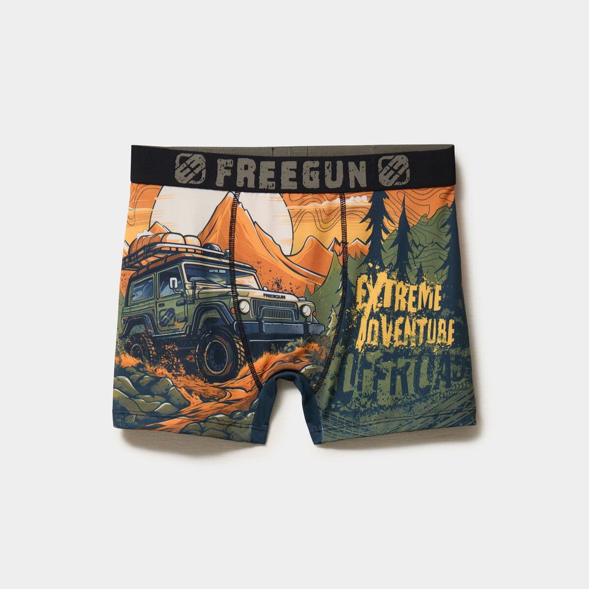 Boxer Freegun jaune gar&ccedil;on