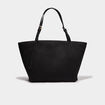 Sac cabas effet su&eacute;dine noir femme