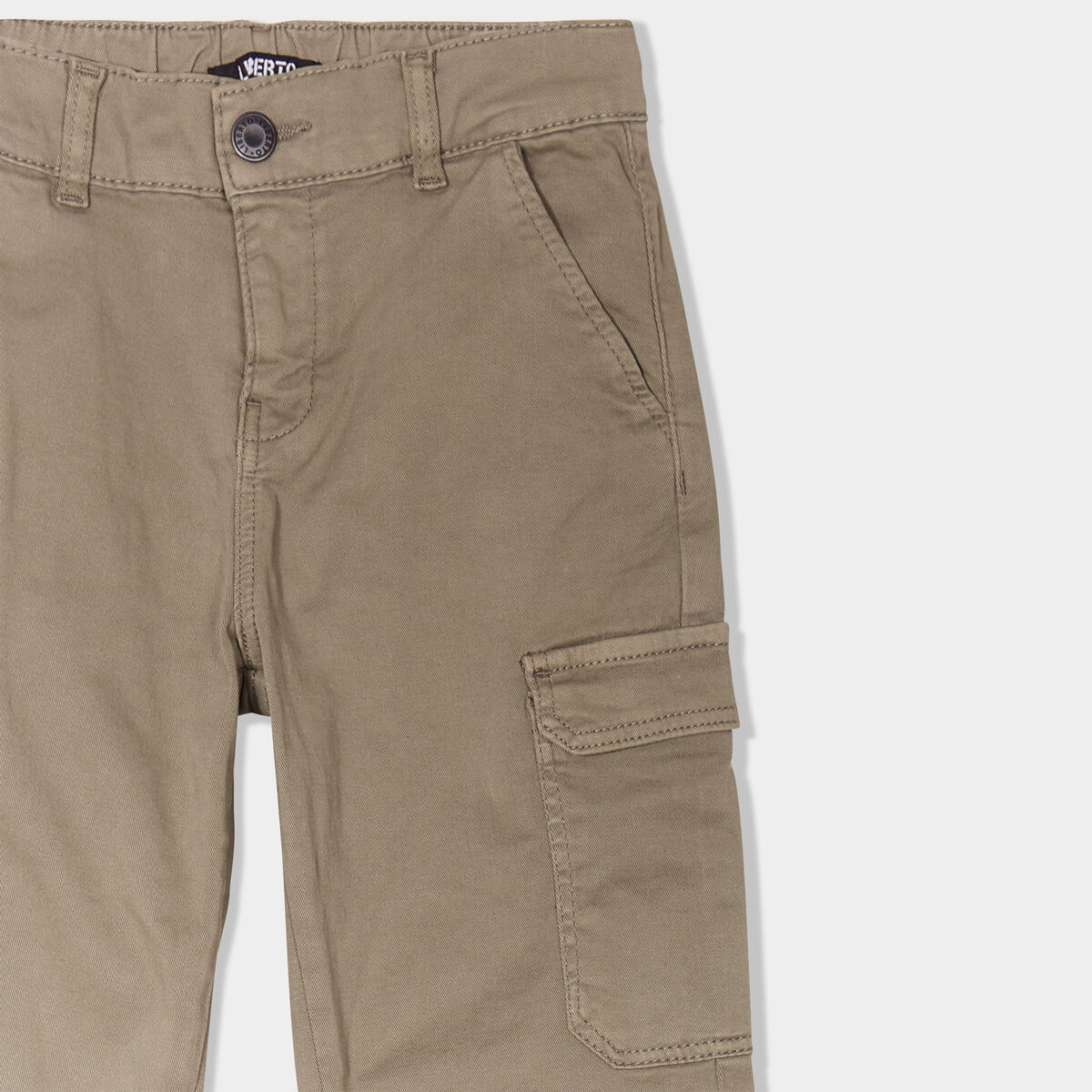 Pantalon battle coton Liberto vert kaki fille