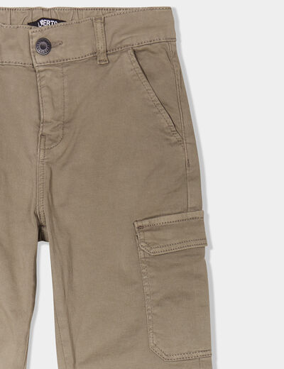 Pantalon battle coton Liberto vert kaki fille