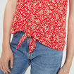 Blouse bretelles fines orange femme