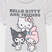 Chemise de nuit mi-longue Hello Kitty gris clair fille