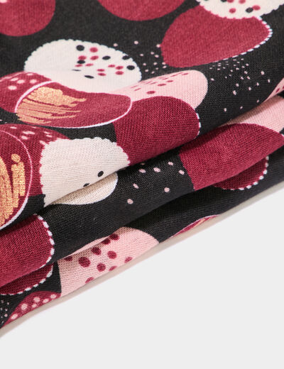 Foulard rose femme