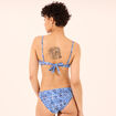 Haut de maillot de bain bandeau bleu femme