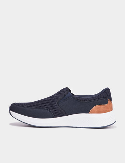 Loafers semelle épaisse bleu homme