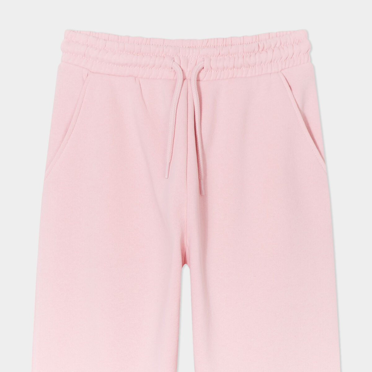 Pantalon de jogging droit rose clair fille