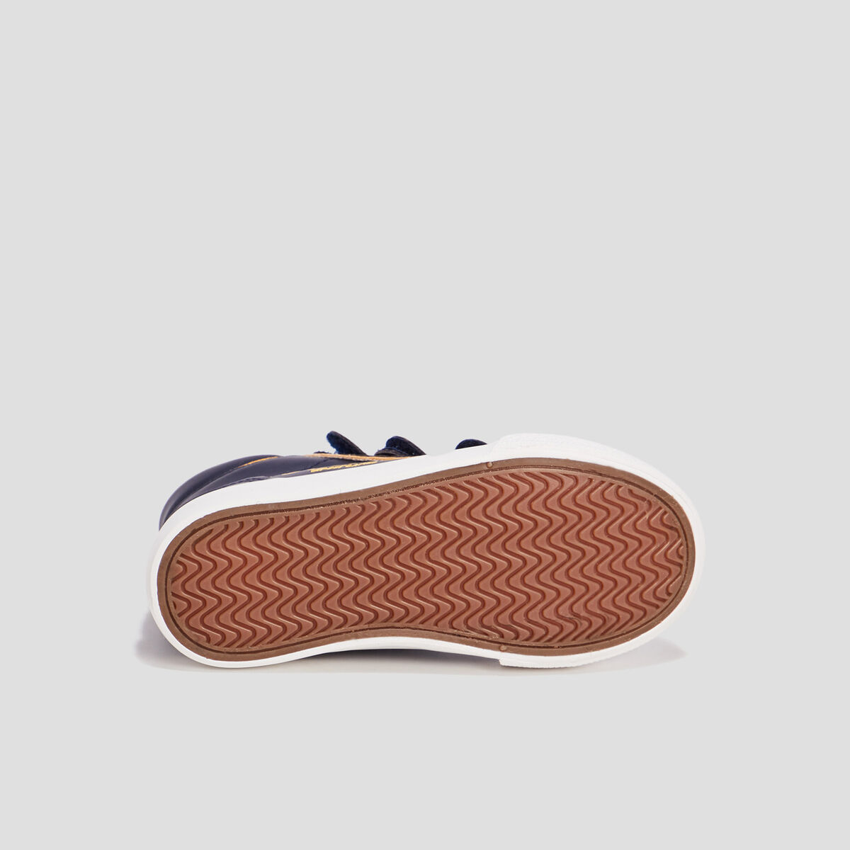 Baskets montantes à scratchs bleu marine garçon
