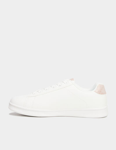 Tennis basses à lacets Creeks blanc femme