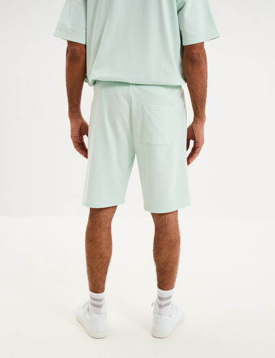 Short de jogging taille &eacute;lastiqu&eacute;e l&eacute;ger vert clair homme