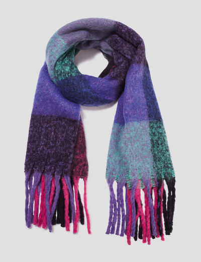 Écharpe multicolore femme
