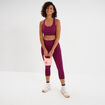 Brassi&egrave;re de sport ajust&eacute;e dos nageur violet fonc&eacute; femme