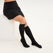 Lot de 2 mi-bas opaques noir femme