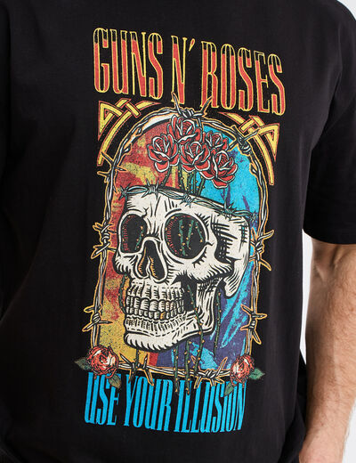 T-shirt manches courtes Guns N' Roses noir homme