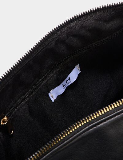 Sac banane avec bandoulière noir femme