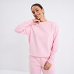 Sweat col rond manches longues rose clair femme