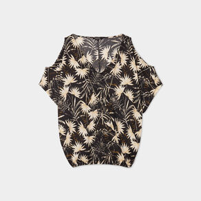 T-shirt détail bijou manches courtes noir femme