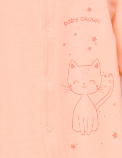 Dors-bien manches longues rose clair b&eacute;b&eacute;