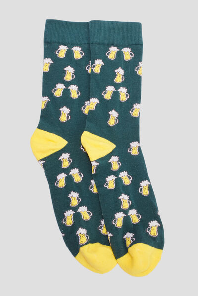Chaussettes Bière multicolore homme