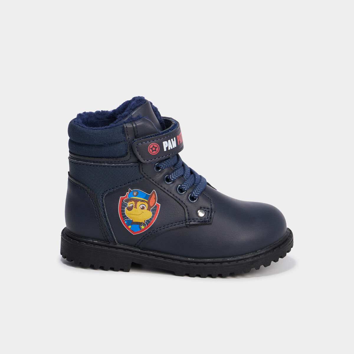 Boots fourrées Pat Patrouille bleu marine garçon