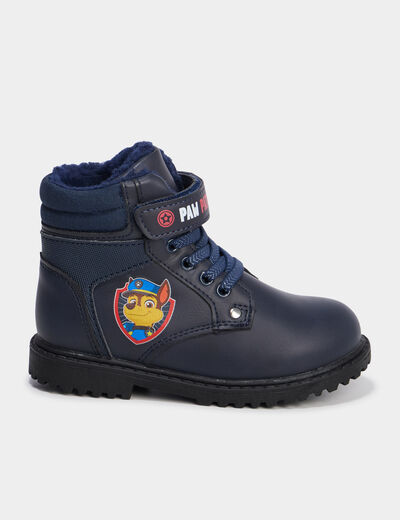 Boots fourrées Pat Patrouille bleu marine garçon