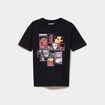 T-shirt &agrave; manches courtes coton Fortnite noir gar&ccedil;on