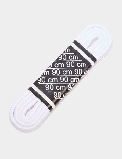 Lacet rond 90 cm Tawata blanc mixte