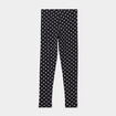 Legging taille &eacute;lastiqu&eacute;e coton noir fille