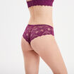 Shorty en dentelle rouge femme