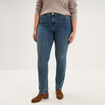 Jeans droit taille haute denim dirty femme grande taille