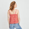 Blouse bretelles fines orange femme