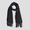 Écharpe à franges noir homme