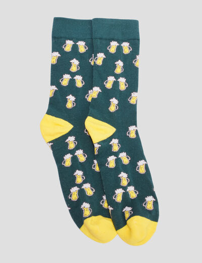 Chaussettes Bière multicolore homme