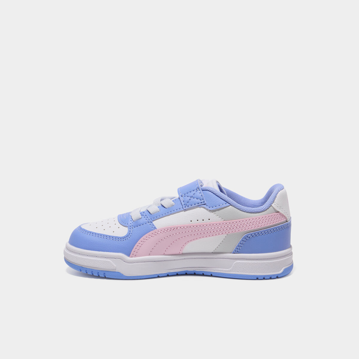 Tennis basses &agrave; scratchs Puma Caven III violet fille