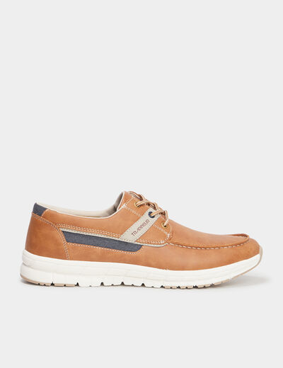 Chaussures bateau marron clair homme