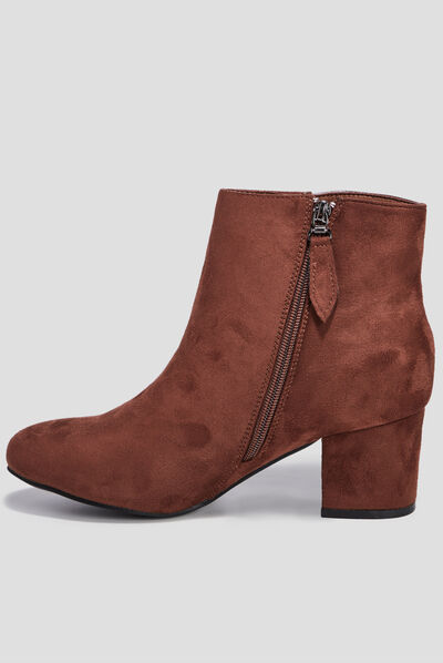 Bottines à talons marron femme