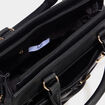 Sac &agrave; main avec boucle devant noir femme