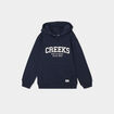 Sweat hoodie oversize à capuche bleu marine garçon