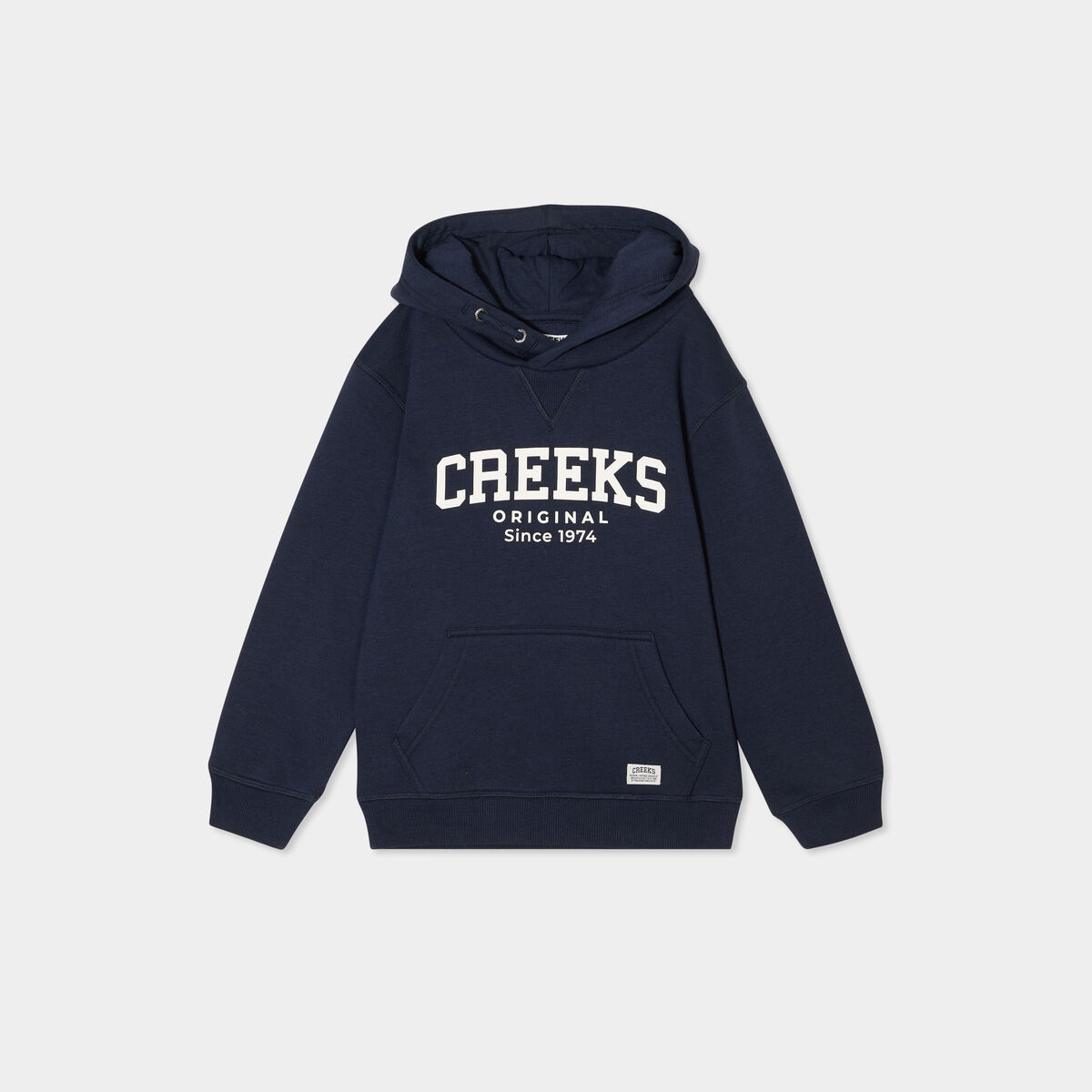 Sweat hoodie oversize à capuche bleu marine garçon