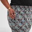 Pantalon fluide taille élastiquée noir femme grande taille