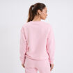 Sweat col rond manches longues rose clair femme