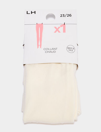 Collants ecru fille
