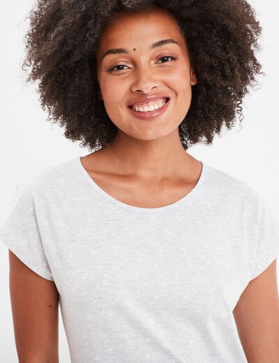 Chemise de nuit gris clair femme