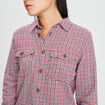 Chemise manches longues Creeks rouge femme