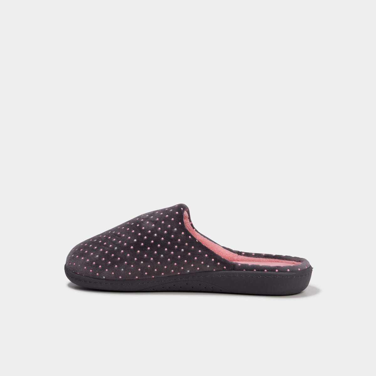 Chaussons mules Isotoner rose femme