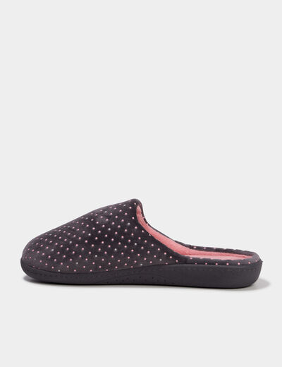 Chaussons mules Isotoner rose femme