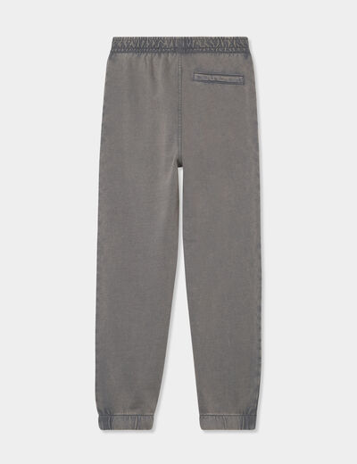 Pantalon de jogging droit gris foncé garçon